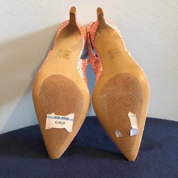 ⭐️ DV by Dolce Vita Print Orange Pumps Size 8.5 - Picture 8 of 8